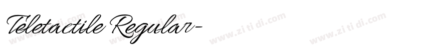 Teletactile Regular字体转换